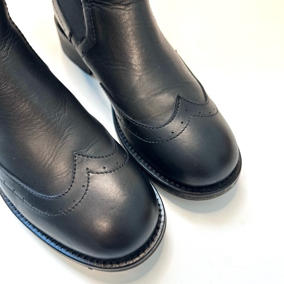 Boemos Black Leather Chelsea Ankle Boots – Made in Italy – Size 37 - Picture 3 of 7